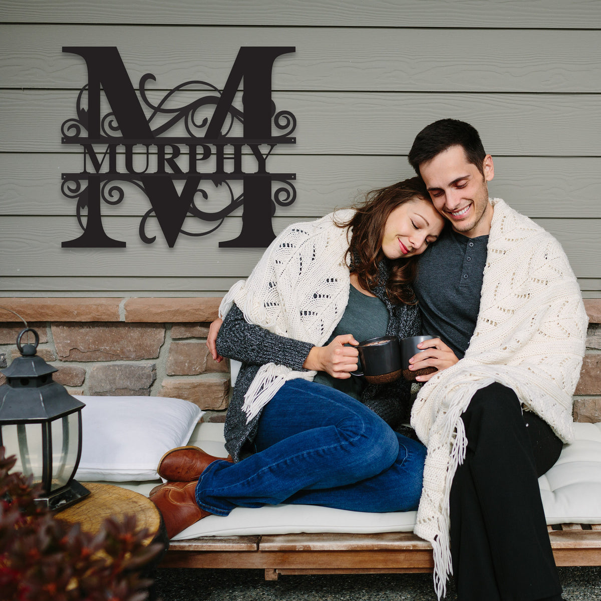 Fancy Monogram - Metal Wall Art/Decor