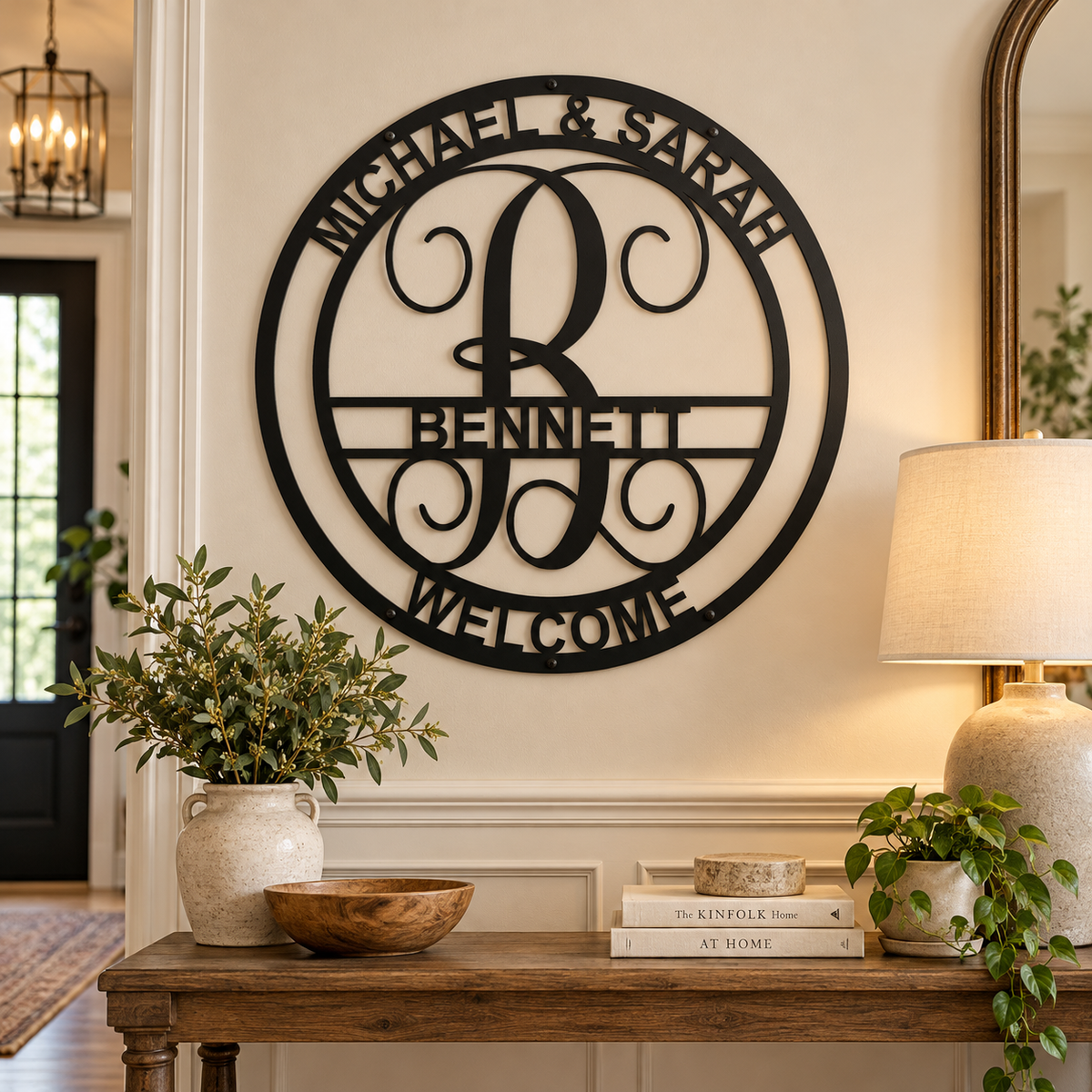 Personalized Circle Vine Family Monogram