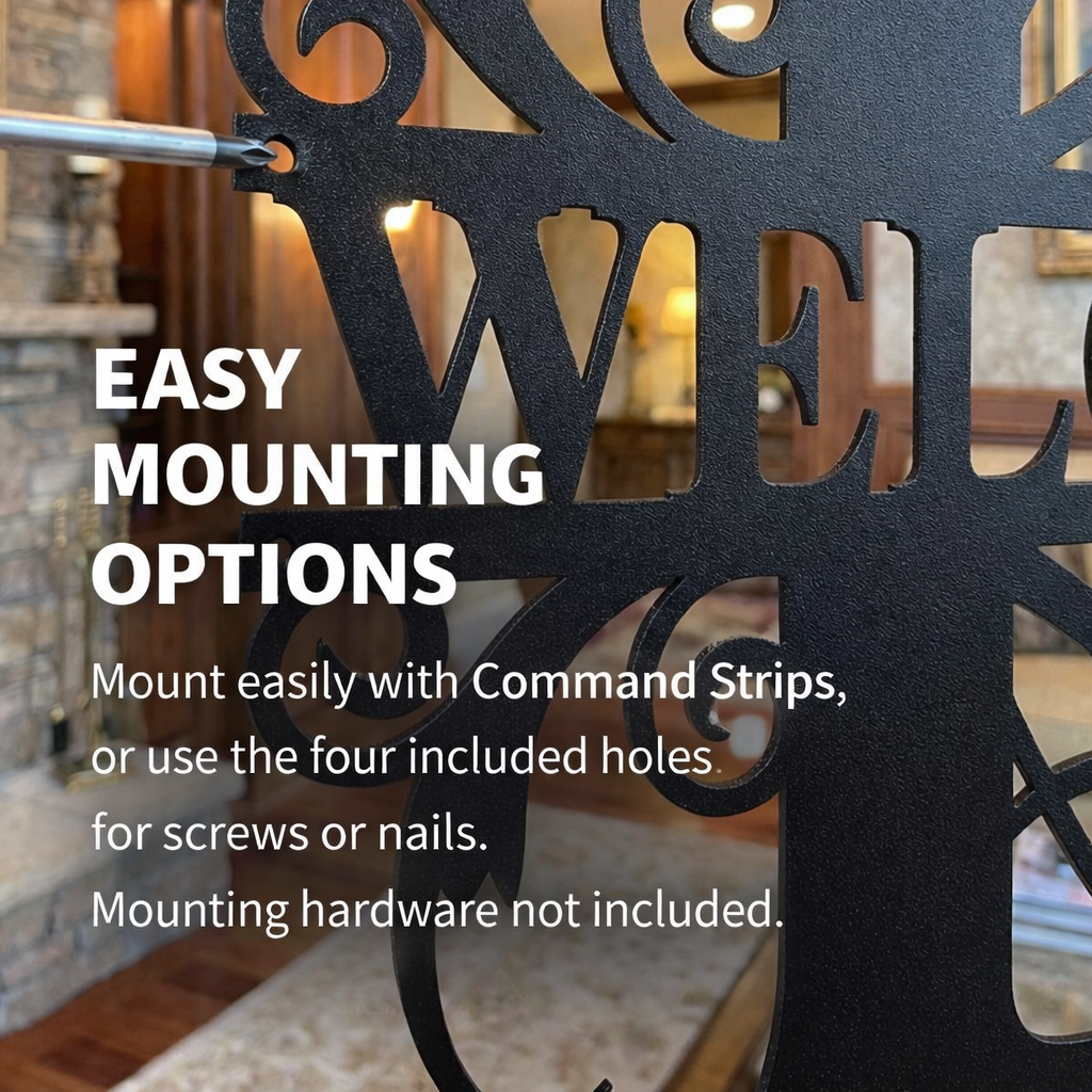 Fancy Monogram - Metal Wall Art/Decor