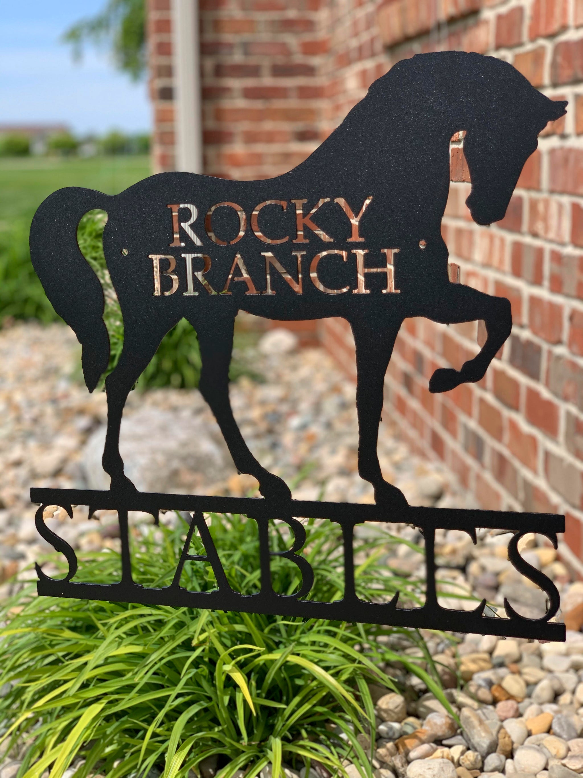 Personalized Majestic Stable Sign - MainStreetSteel.com
