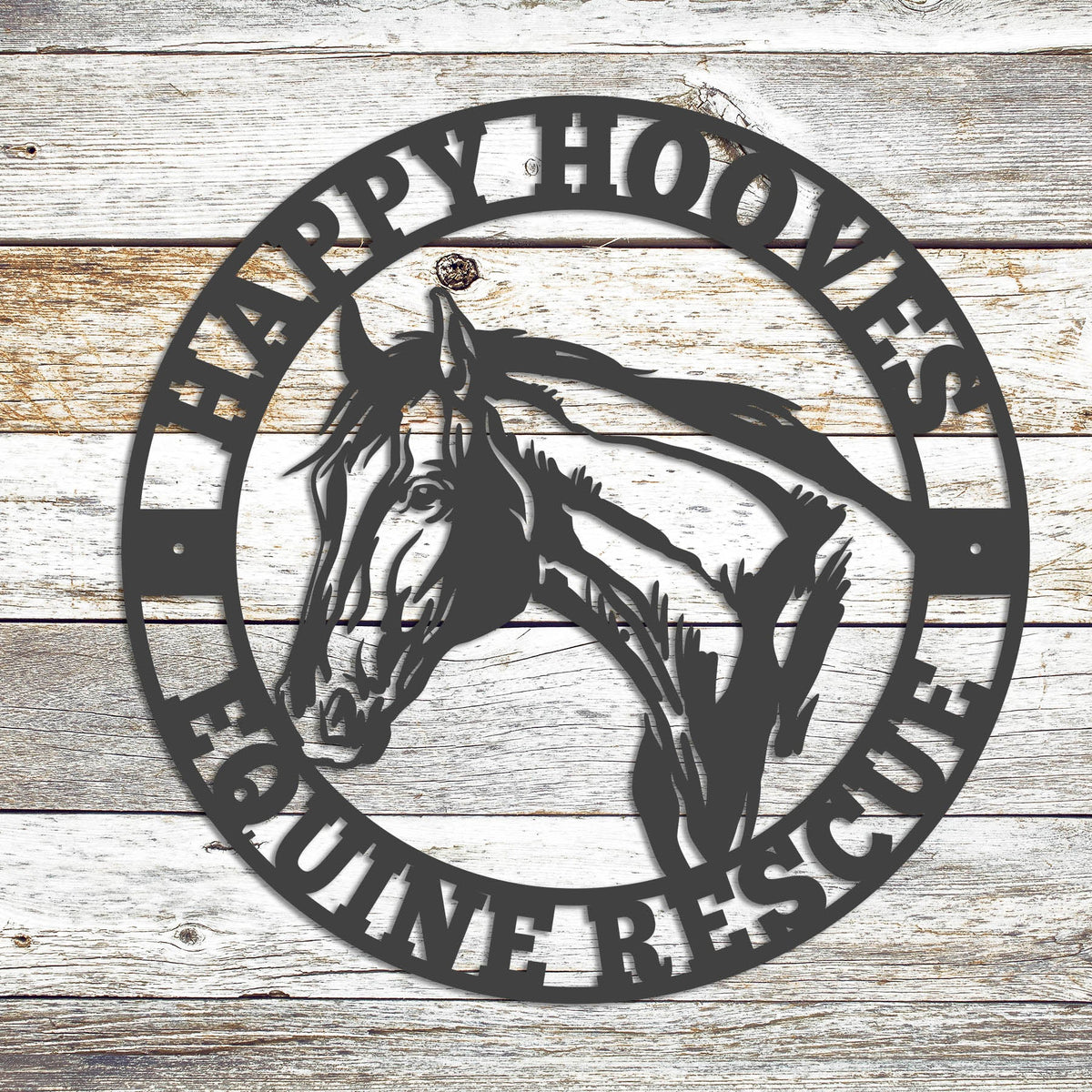 Circle Horse Personalized Metal Sign